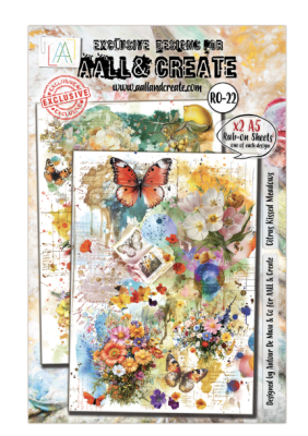 Aall and Create Rub On - Radiant Florals Citrus Kissed Meadows 