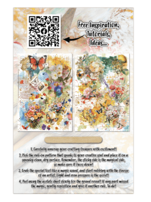 Aall and Create Rub On - Radiant Florals Citrus Kissed Meadows 