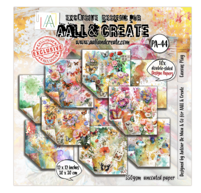 Aall and Create 12x12 Design Paper - Garden Daydreams Canvas Play