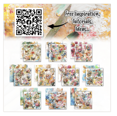 Aall and Create 12x12 Design Paper - Garden Daydreams Canvas Play