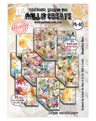 Aall and Create A4 Design Paper - Garden Daydreams Dandelion Haze