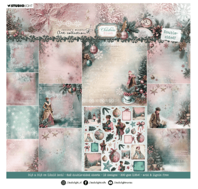 Studio Light 12x12 Paper Pad - Christmas Blush 