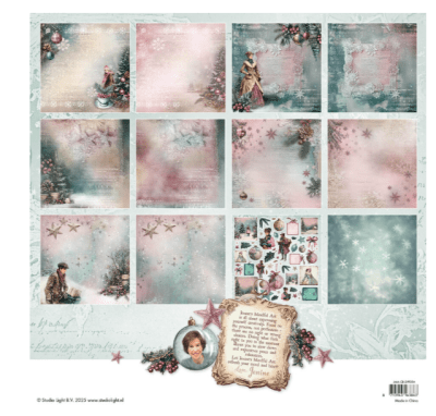 Studio Light 12x12 Paper Pad - Christmas Blush 