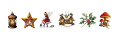 Studio Light Essentials Clear Stickers - Fairy Christmas 