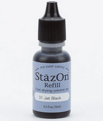 StazOn Ink Refill Jet Black