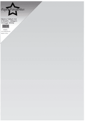 Paper Favourites Heavy Vellum Paper - Vintage White