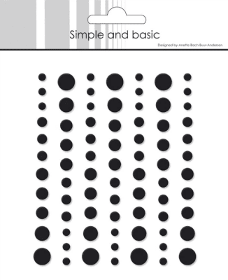 Simple and Basic Matte Enamel Dots - Black
