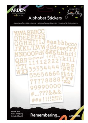 Arden Creative Studios Alphabet Stickers - Remembering... 