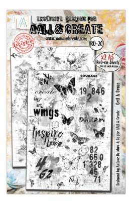 Aall And Create A5 Rub-Ons - Grit & Grace