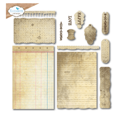 Elizabeth Craft Designs Dies - Golden Season Build a Journal 
