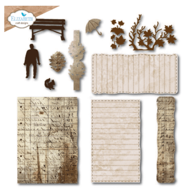 Elizabeth Craft Designs Dies - Golden Season Dies Build a Journal XL