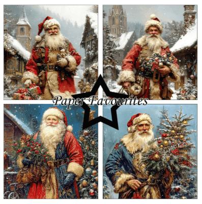 Paper Favourites 6x6 Paper Pad - Vintage Santa