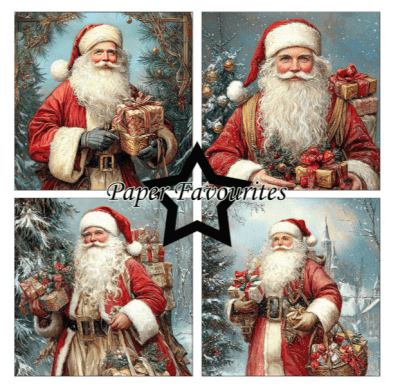 Paper Favourites 6x6 Paper Pad - Vintage Santa