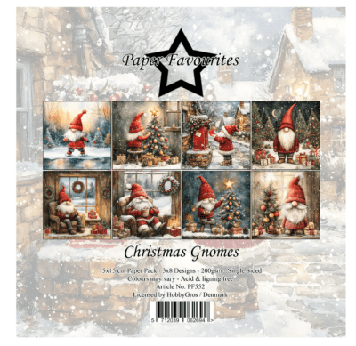 Paper Favourites 6x6 Paper Pad - Christmas Gnomes 