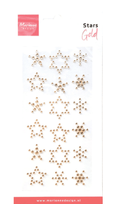 Marianne Design Decorations Stars Rhinestones Gold