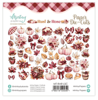 Mintay Papers Die Cuts - Rust & Rose 