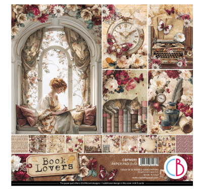 Ciao Bella 12x12 Paper Pad - Book Lovers