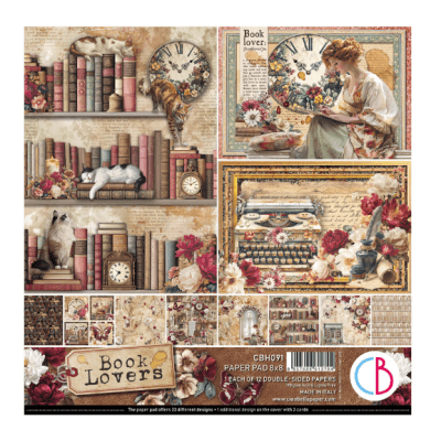 Ciao Bella 8x8 Paper Pad - Book Lovers