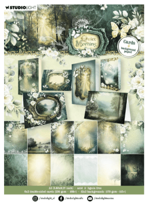 Studio Light Designer Paper Pad Cards & Backgrounds - Quiet Morning