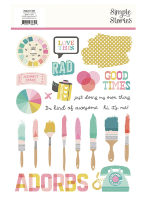 Simple Stories Rub Ons - True Colors