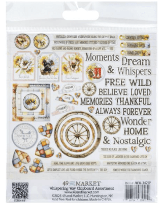 49 And Market Chipboard Set - Whispering Way