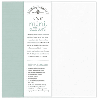 Doodlebug Mini Album 6x8 inch - Mint