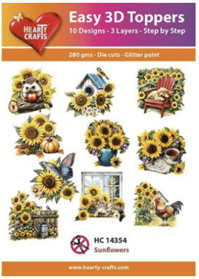 Easy 3D Toppers - Sunflowers