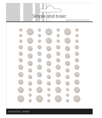 Simple and Basic Matte Enamel Dots - Beige