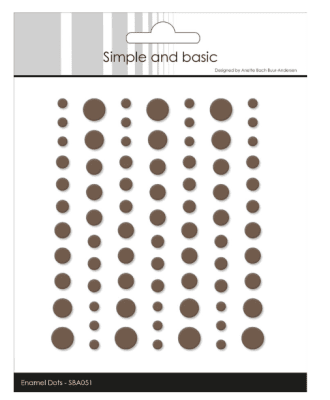 Simple and Basic Matte Enamel Dots - Coffee 