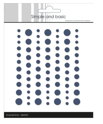 Simple and Basic Matte Enamel Dots - Navy