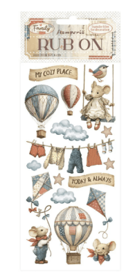 Stamperia Rub-On - Family Air Balloons