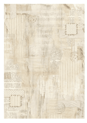 Stamperia A4 Rice Paper - Family Background Pattern 
