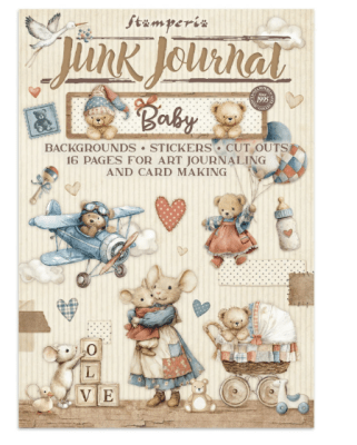 Stamperia Junk Journal Stickers, Backgrounds, Cut-Outs - Baby