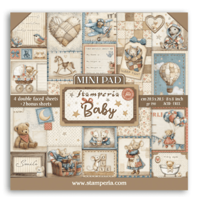 Stamperia 8x8 Mini Pad - Baby