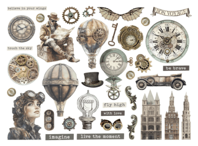 Stamperia Die Cuts - Voyages Fantastiques 