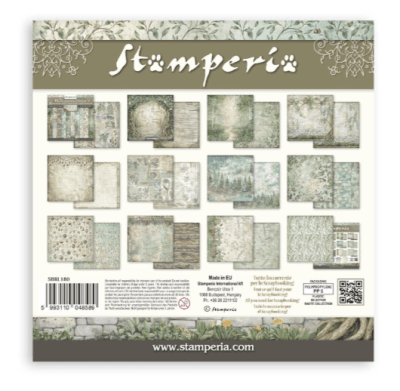 Stamperia 12x12 Maxi Paper Pack - Herbarium Silvae Background Selection