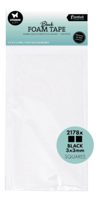 Studio Light Foam Tape Doublesided Squares Black 1,5 mm