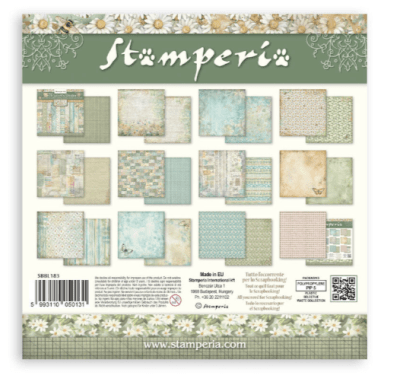 Stamperia 12x12 Paper Pack - Daisy Art Maxi Background Selection 