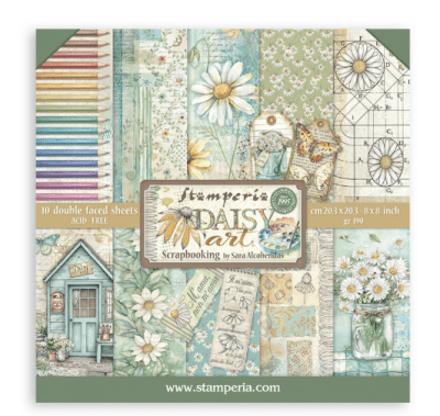 Stamperia 8x8 Paper Pack - Daisy Art