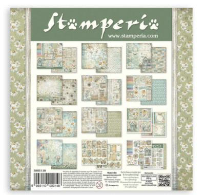Stamperia 8x8 Paper Pack - Daisy Art
