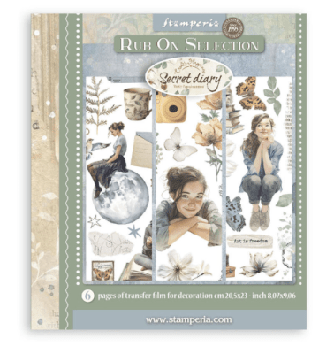 Stamperia Rub On - Secret Diary 
