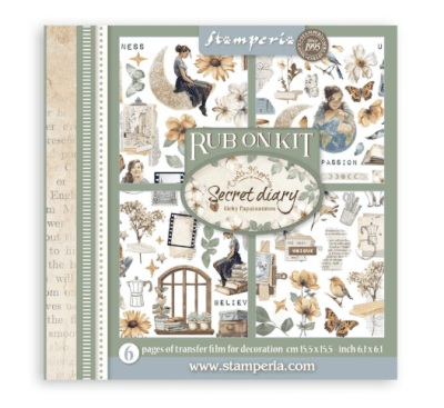 Stamperia Rub On - Secret Diary