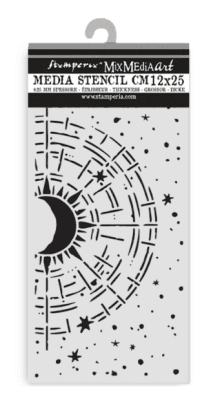 Stamperia Stencil - Secret Diary Cosmic Compass 