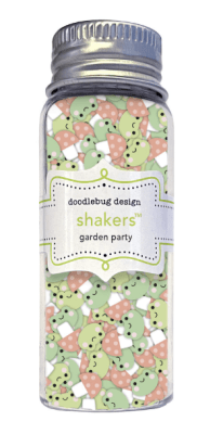 Doodlebug Design Shaker - Butterfly Kisses Garden Party