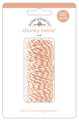 Doodlebug Design Chunky Twine - Coral 