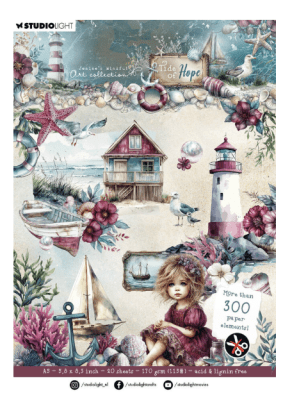 Studio Light Die-Cut Paper Pad - Tide of Hope Christmas Blush