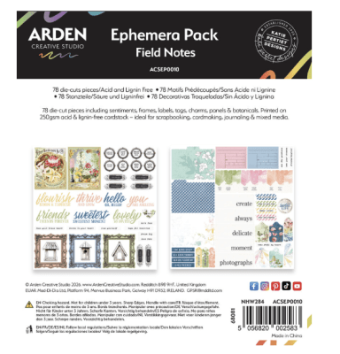Arden Creative Studio Ephemera Pack - Field Notes