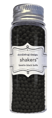 Doodlebug Design Shakers Balls - Beetle Black