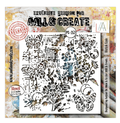 Aall and Create 6x6 Inch Stencil - Blotch Code 