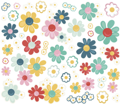 Simple Stories Floral Bits & Pieces - Say Cheese Happiest Place 